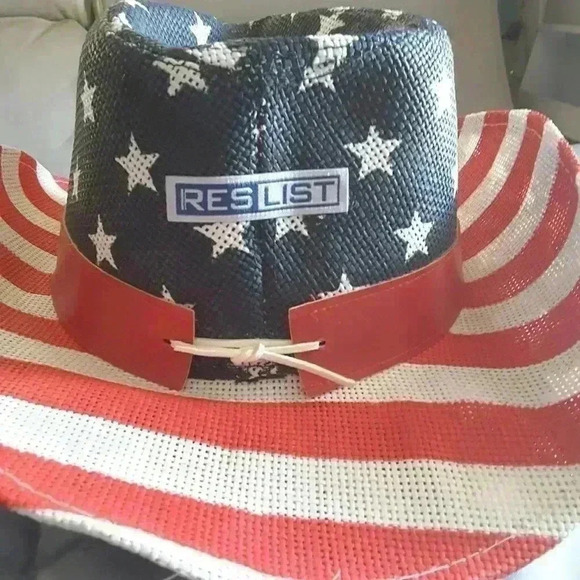 Angels USA stars & stripes Cowboy hat - Picture 2 of 6